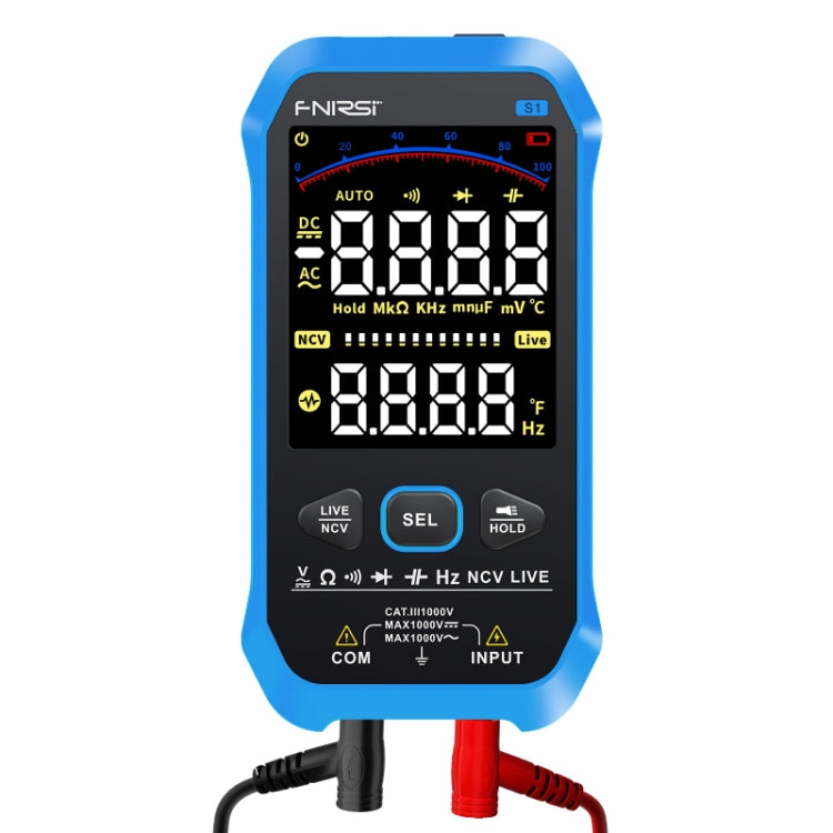 FNIRSI S1 Digital High Precision Fully Automatic Digital Multimeter(Blue) -  by FNIRSI | Online Shopping UK | buy2fix