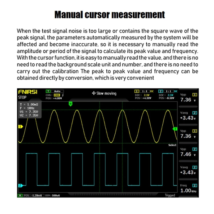 FNIRSI 1014D 2 in 1 Dual-channel 100M Bandwidth Digital Oscilloscope 1GS Sampling Signal Generator, US Plug -  by FNIRSI | Online Shopping UK | buy2fix