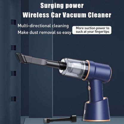 Small Wireless Charging Car Vacuum Cleaner Handheld High Power Vacuum Cleaner, Sort by color: 117CD-Black by buy2fix