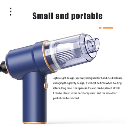 Small Wireless Charging Car Vacuum Cleaner Handheld High Power Vacuum Cleaner, Sort by color: 117CD-Black by buy2fix