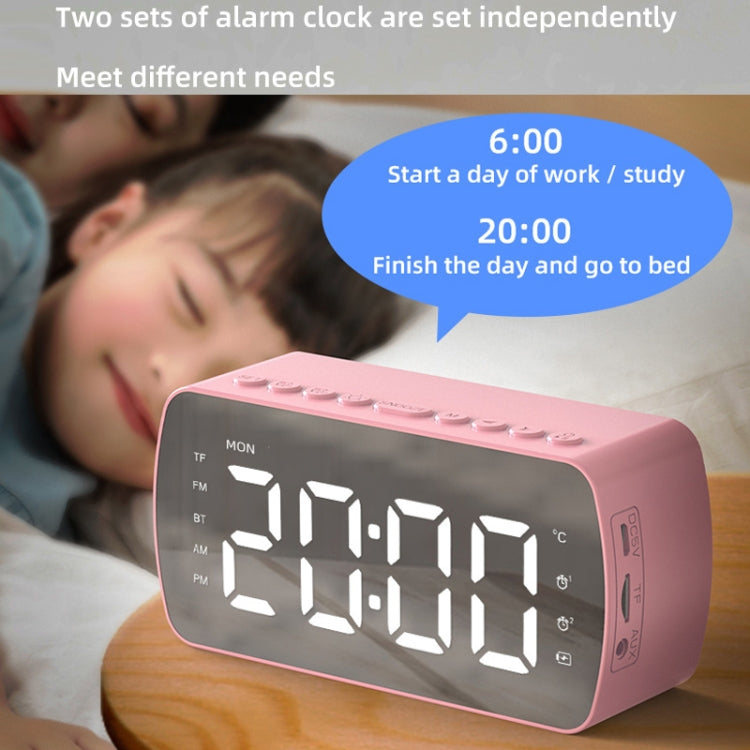 Q5 Outdoor Portable Card Bluetooth Speaker Small Clock Radio, Color: White 1400mAh - Mini Speaker by buy2fix | Online Shopping UK | buy2fix