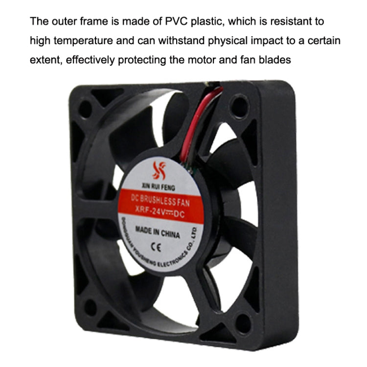 3pcs XIN RUI FENG 5V Oil Bearing 5cm Silent DC Cooling Fan - Fan Cooling by XIN RUI FENG | Online Shopping UK | buy2fix