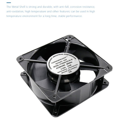 FP20060 380V 20cm Chassis Cabinet Metal Case Low Noise Cooling Fan - Fan Cooling by buy2fix | Online Shopping UK | buy2fix