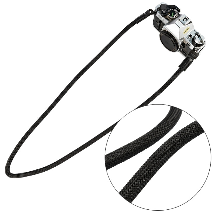 Climbing Rope Camera Strap SLR Camera Retro Wearable Shoulder Strap(Black) by buy2fix