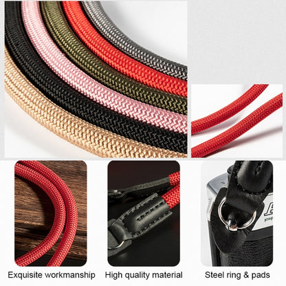 Climbing Rope Camera Strap SLR Camera Retro Wearable Shoulder Strap(Red) by buy2fix