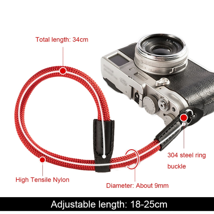 Climbing Rope Camera Wrist Strap SLR Camera Wear-resistant Bracelet(Black) by buy2fix