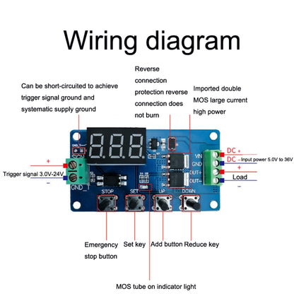 Deek-Robot DDC-432 Delay Relay Switch DC5V-30V Dual MOS Tube Digital Display Time Relay Controller - Relay Module by buy2fix | Online Shopping UK | buy2fix