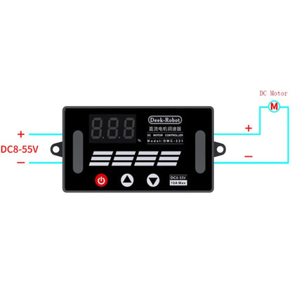 Deek-Robot DMC-331 PWM DC Motor Speed Controller Wide Voltage DC8-55V Speed Regulator - Boards & Shields by buy2fix | Online Shopping UK | buy2fix