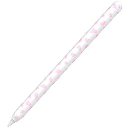 For Apple Pencil 2 AhaStyle PT65CW Silicone Pen Case Milk Cow Patterned Stylus Case(Pink) - Pencil Accessories by AhaStyle | Online Shopping UK | buy2fix