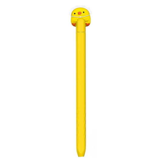 For Apple Pencil 2 AhaStyle PT-LC129 Pen Case Cartoon Silicone Protective Case(Chicken Yellow) - Pencil Accessories by AhaStyle | Online Shopping UK | buy2fix