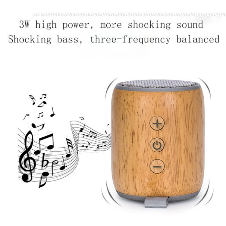 BT811 Mini Wooden Wireless Bluetooth Speaker Support TF Card & 3.5mm AUX(Black) - Mini Speaker by buy2fix | Online Shopping UK | buy2fix