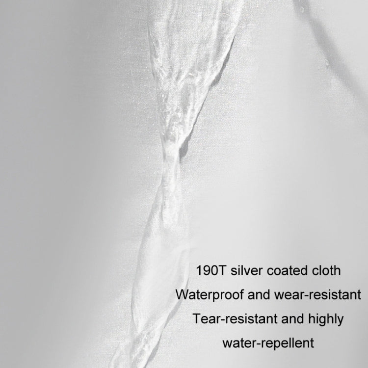 190T Silver Coated Cloth Car Rain Sun Protection Car Cover with Reflective Strip, Size: M by buy2fix