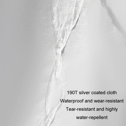 190T Silver Coated Cloth Car Rain Sun Protection Car Cover with Reflective Strip, Size: XXL by buy2fix