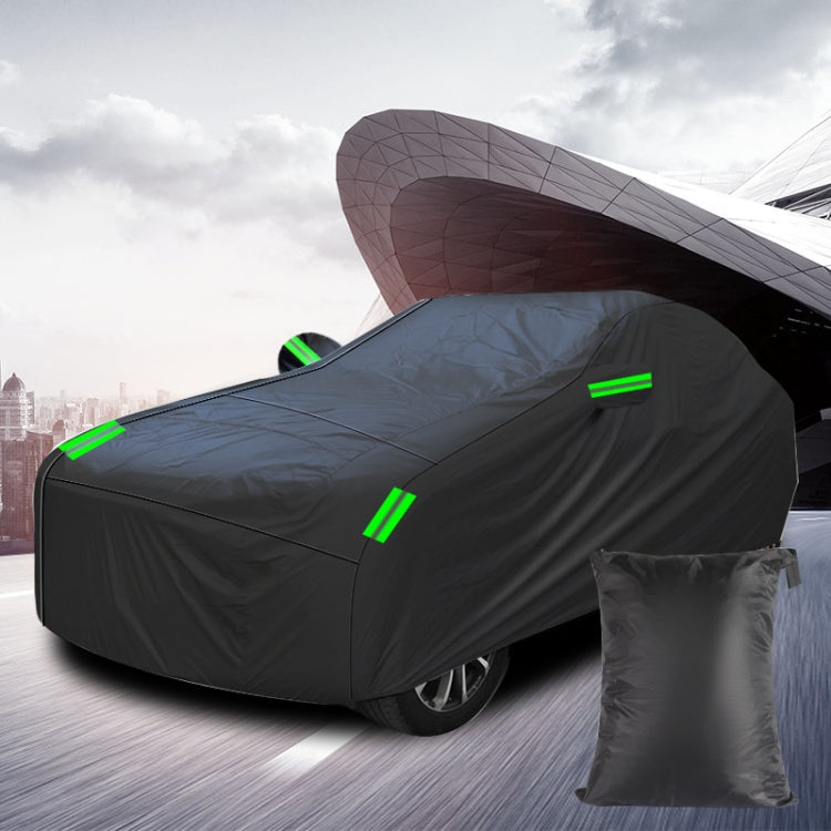 190T Silver Coated Cloth Car Rain Sun Protection Car Cover with Reflective Strip, Size: Y-XL by buy2fix