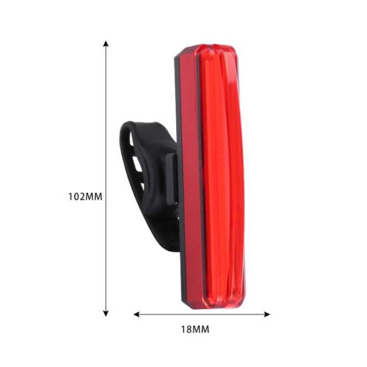 Bicycle Tail Light USB Rechargeable Waterproof Night Riding Warning Light(Red) - Taillights by buy2fix | Online Shopping UK | buy2fix