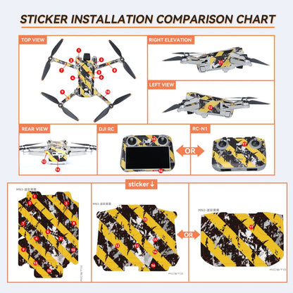 For DJI Mini 3 Pro Remote Control Body Sticker ,Spec: RC-N1 Without Screen(Camouflage) - Stickers by RCSTQ | Online Shopping UK | buy2fix