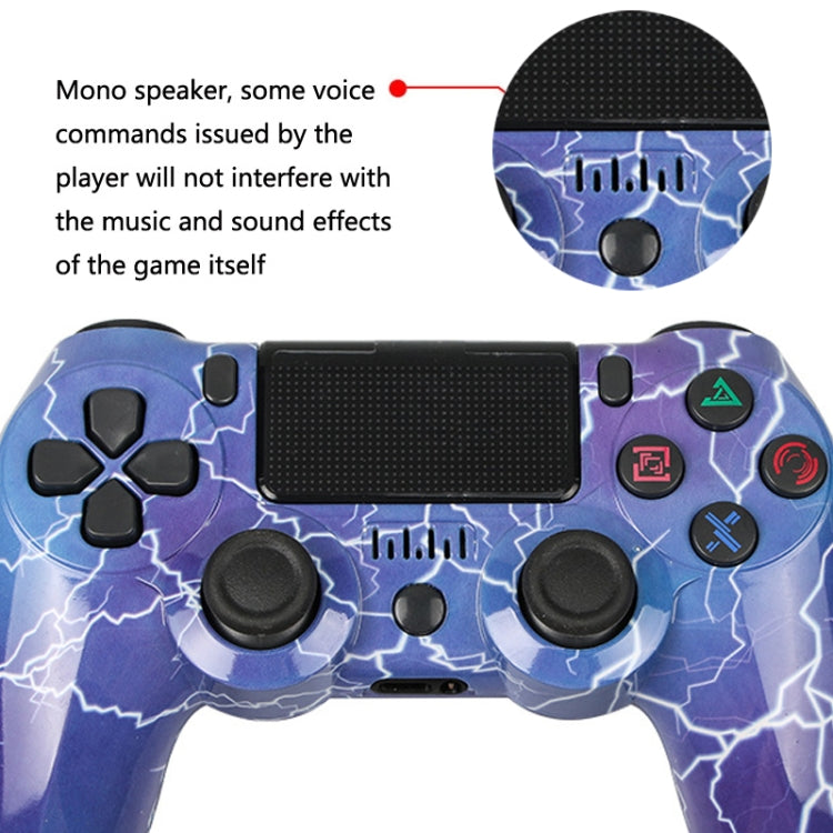 For PS4 Wireless Bluetooth Game Controller With Light Strip Dual Vibration Game Handle(Cartoon) - Gamepads by buy2fix | Online Shopping UK | buy2fix