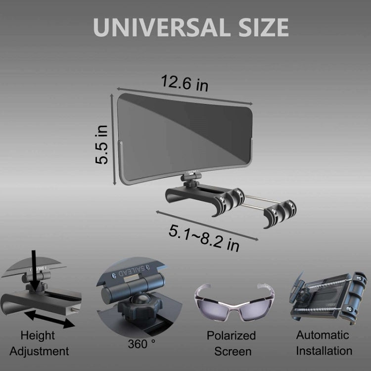 360 Degree Adjustable Car Driver Sun Visor, Color: Ordinary Board by buy2fix