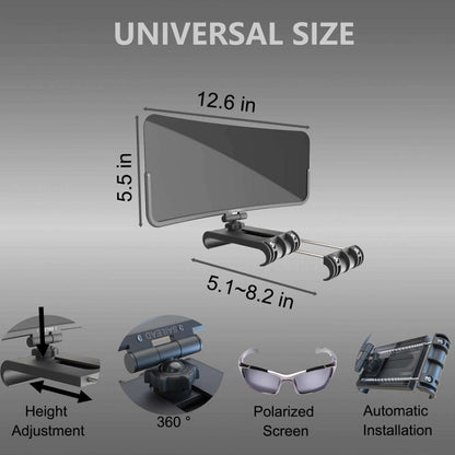 360 Degree Adjustable Car Driver Sun Visor, Color: Ordinary Board by buy2fix