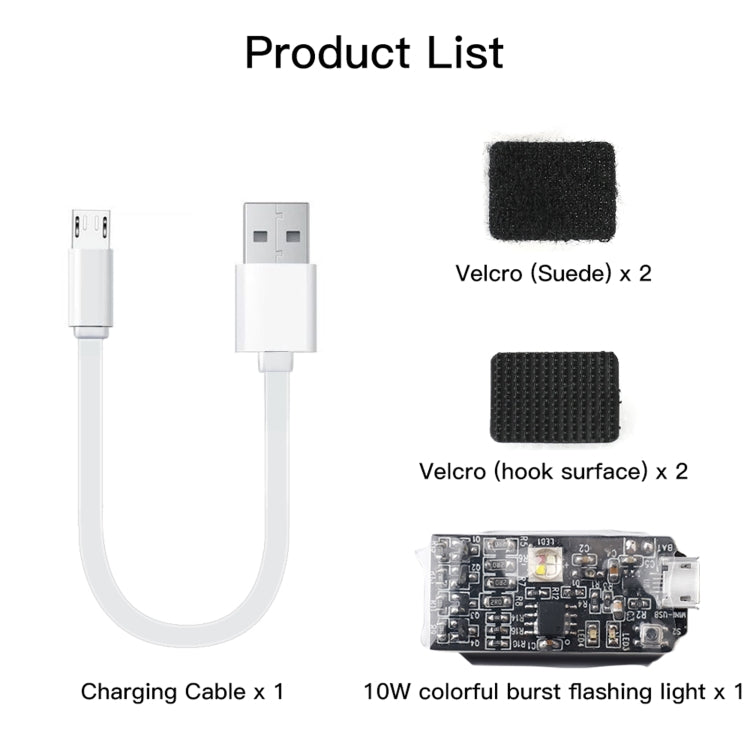 RCSTQ 10W Universal Color Strobe Light Drone Accessories - Others by RCSTQ | Online Shopping UK | buy2fix