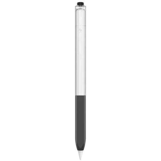 For Apple Pencil 2 AhaStyle PT-LC05 Jelly Style Translucent Silicone Protective Pen Case(Black) - Pencil Accessories by AhaStyle | Online Shopping UK | buy2fix