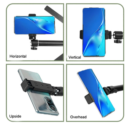 DT-06 Desktop Overlook Mobile Phone Bracket Camera Fill Light Universal Foldable Bracket - Stand by buy2fix | Online Shopping UK | buy2fix