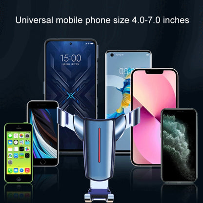 Air Outlet Triangular Gravity Sensor Car Mobile Phone Holder, Color: Golden Olecranon Clip by buy2fix