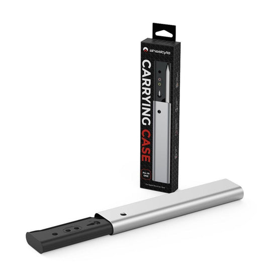 For Apple Pencil 1 / 2 AhaStyle PT145 Aluminum Storage Pen Case(Silver) by AhaStyle