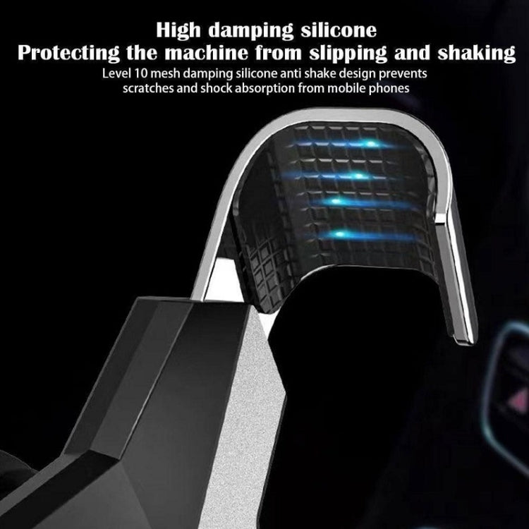 Gravity Navigation Car Air Outlet Triangular Mobile Phone Holder(Golden) by buy2fix