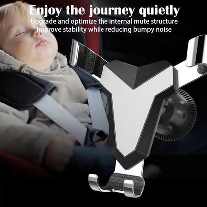 Gravity Navigation Car Air Outlet Triangular Mobile Phone Holder(Golden) by buy2fix