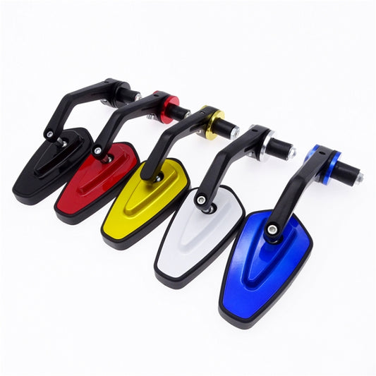 Motorcycle Handle All Aluminum Cherry Rearview Mirror(Black) by buy2fix