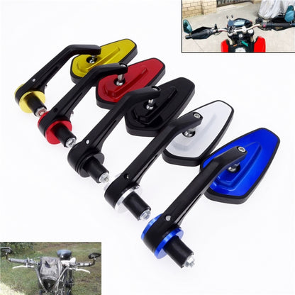 Motorcycle Handle All Aluminum Cherry Rearview Mirror(Blue) - Side Mirrors by buy2fix | Online Shopping UK | buy2fix