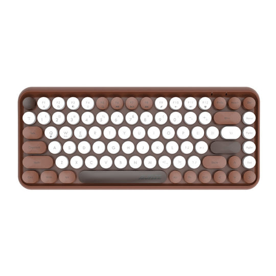 Ajazz 308I 84 touches tablette ordinateur portable bureau à domicile Punk clavier Bluetooth (couleur thé au lait)