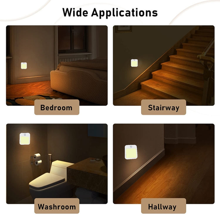 NL2022 Night Light With Motion Sensor AC Plug In Dimmable Cabinet Light ,EU Plug - Sensor LED Lights by buy2fix | Online Shopping UK | buy2fix