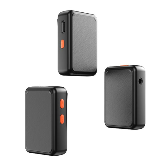 APEXEL APL-MIC009 One For Two Outdoor Live Noise Canceling Microphone(Black) by APEXEL