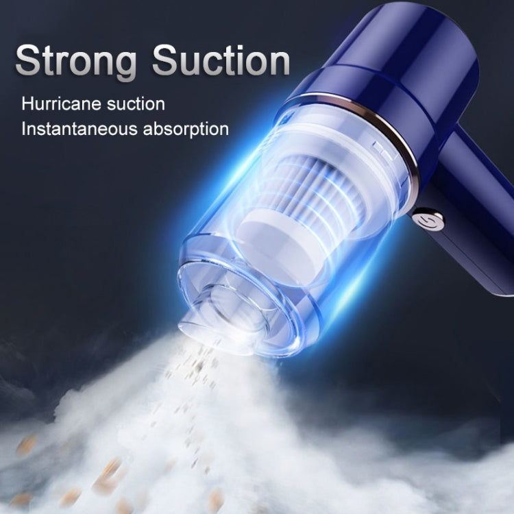 SUITU ST-6638 Car Wireless Vacuum Cleaner Suction and Blower Integrated With Light ,Spec: Top Version Type-C by SUITU