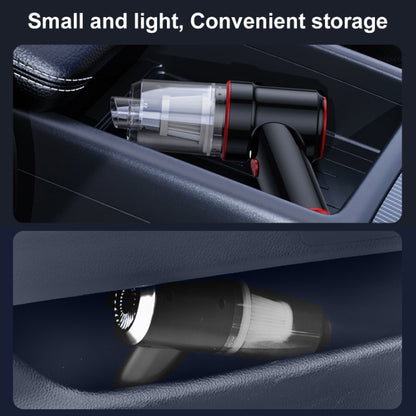 SUITU ST-6638 Car Wireless Vacuum Cleaner Suction and Blower Integrated With Light ,Spec: Top Version Type-C by SUITU