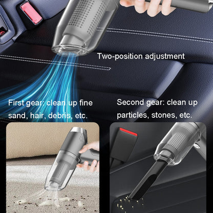 SUITU ST-6671 Wireless Car Vacuum Cleaner Small Handheld Blowing and Suction Dual Use, Style: Brushless Silver Gray - Vacuum Cleaner by SUITU | Online Shopping UK | buy2fix