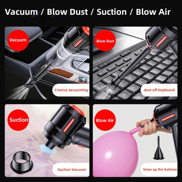 SUITU  ST-6629 3 In 1 5500pa Car Wireless Vacuum Cleaner Blowing Suction And Pumping 3 Modes White -Seat Charge - Vacuum Cleaner by SUITU | Online Shopping UK | buy2fix