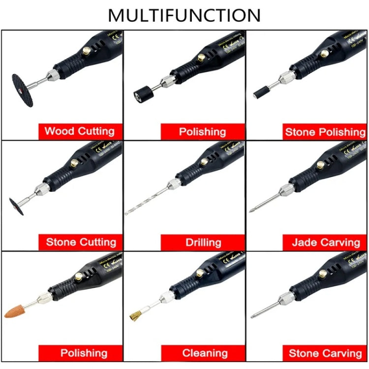 70pcs/set Mini Electric Speed Adjustable Engraving Pen Micro Electric Drill(US Plug) - Abrasive Tools & Accessories by buy2fix | Online Shopping UK | buy2fix
