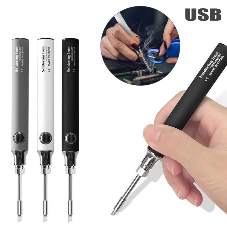 8W USB 5V Cordless Soldering Iron Low Voltage Soldering Pen(Black) - Electric Soldering Iron by buy2fix | Online Shopping UK | buy2fix