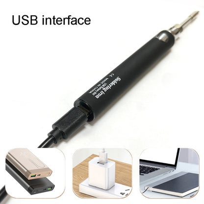 8W USB 5V Cordless Soldering Iron Low Voltage Soldering Pen(Black) - Electric Soldering Iron by buy2fix | Online Shopping UK | buy2fix