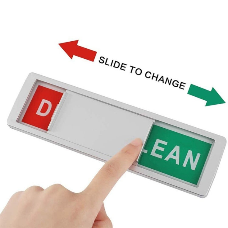 Dishwasher Magnet Clean Dirty Sign Double-Sided Refrigerator Magnet(Silver Black and White Rough Characters) by buy2fix