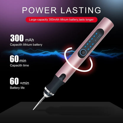 E108 59pcs/set Wireless Portable USB Rechargeable Mini Electric Drill Pen(Rose Gold) - Abrasive Tools & Accessories by buy2fix | Online Shopping UK | buy2fix