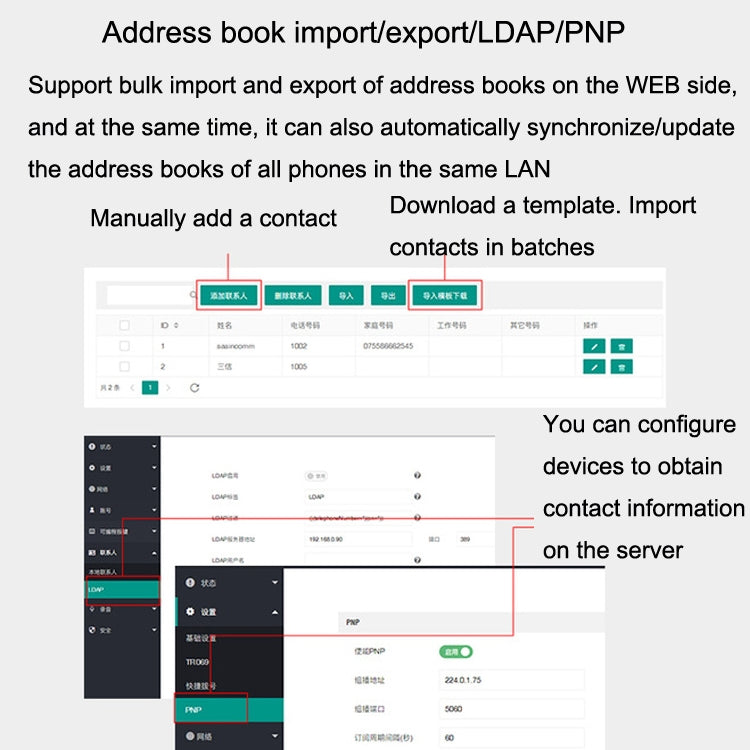 S135 PSTN+SIP Dual Mode Recording Smart Phone 6 Ways VOIP Network Phone IP Phone by buy2fix