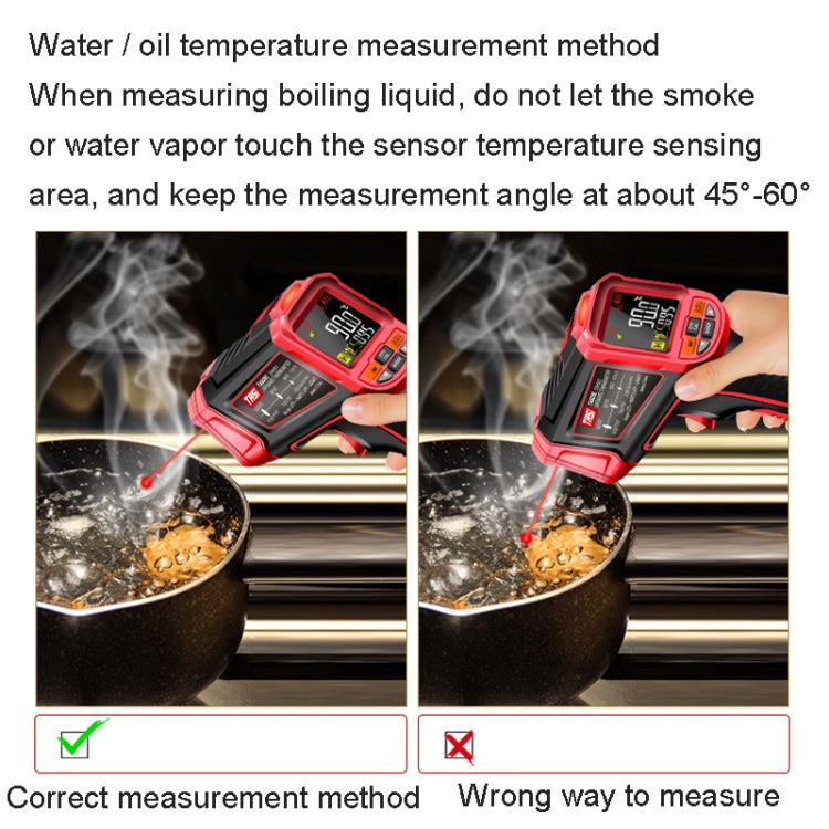 TASI TA603A -32-1080 degrees Celsius Color Screen Infrared Thermometer Industrial Electronic Thermometer - Thermostat & Thermometer by TASI | Online Shopping UK | buy2fix