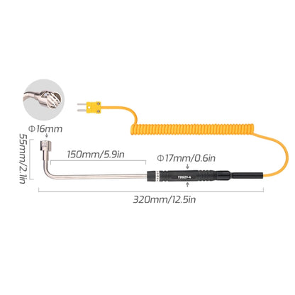 TASI TB601-4 Elbow Surface Thermocouple K-Type Probe Use With Thermometer - Thermostat & Thermometer by TASI | Online Shopping UK | buy2fix