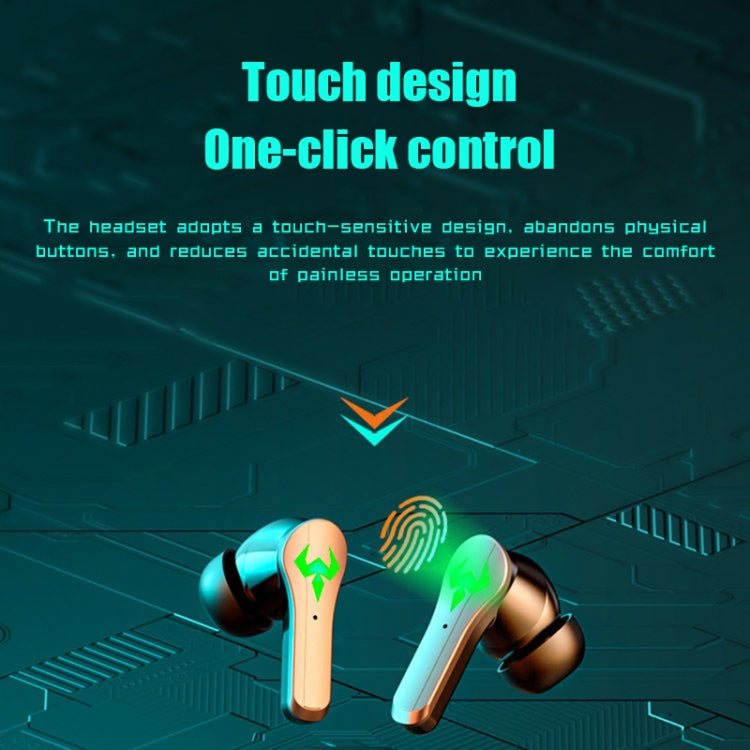 N35 TWS Colorful Light In-Ear Low Latency Wireless Bluetooth Game Earphones, Style: Non-digital Display - TWS Earphone by buy2fix | Online Shopping UK | buy2fix