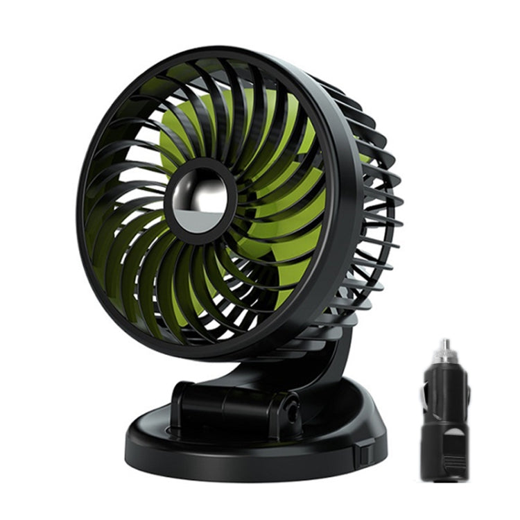 F612 5W Car Rotatable Turntable Silent Fan(12V Cigarette Lighter) - Heating & Fans by buy2fix | Online Shopping UK | buy2fix