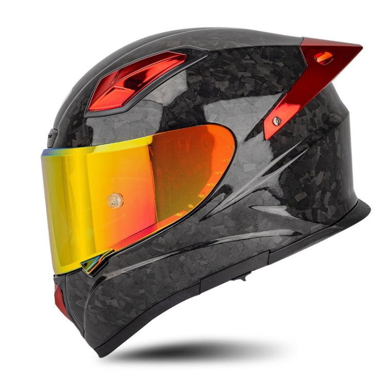 SOMAN Four Seasons Full Cover Motorcycle Helmet, Size: S(Cheetah Print Red) - Helmets by SOMAN | Online Shopping UK | buy2fix